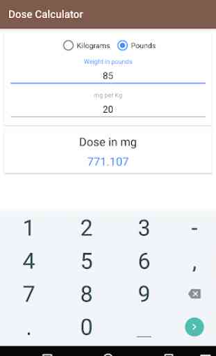 Dose Calculator 3