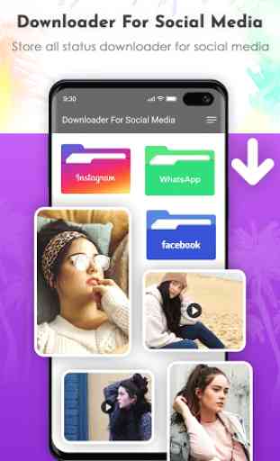 Downloader for all Social Media Download Saver app 4