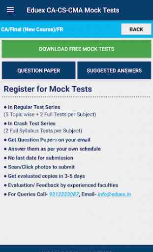 Eduex CA CS CMA Mock Test Paper Series 4