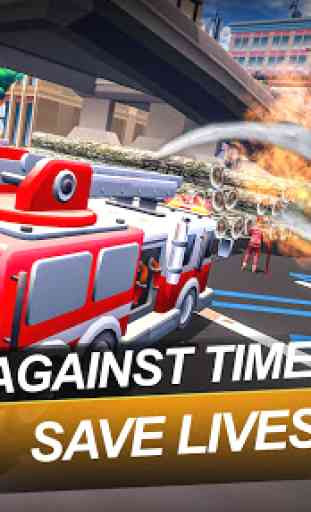 Fire Truck Emergency City Rescue: HQ Mission Sims 2