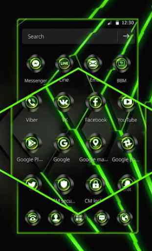 Green Neon Light Technology Theme 2