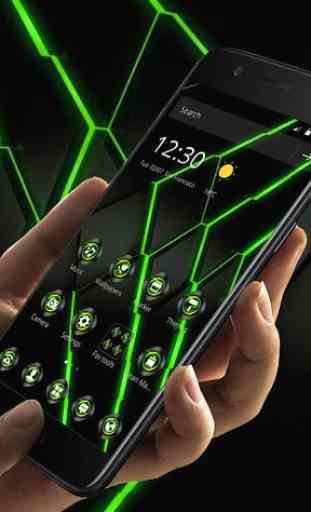Green Neon Light Technology Theme 3