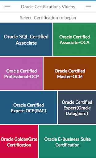 Oracle Certifications Video Lectures 1