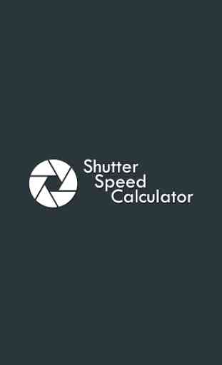Shutter Speed Calculator 1