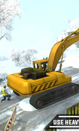 City Heavy Snow Excavator Simulator 3D 3