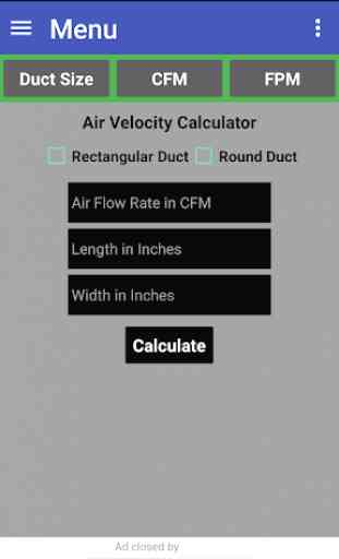 Duct Calculator Pro 3