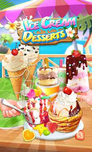 Ice Cream Desserts Galaxy - Summer Trendy Food 4