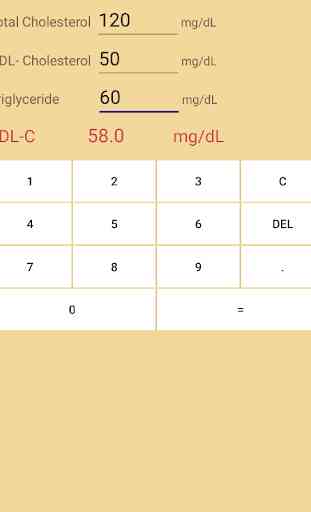 LDL-Cholesterol calculator 2