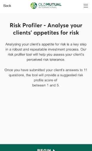 OMI: Risk Profiler 1