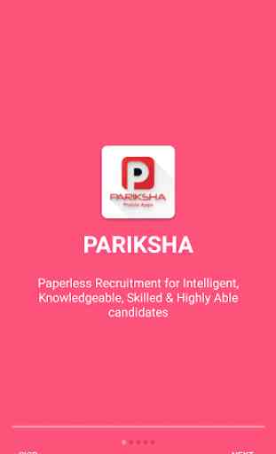 PARIKSHA - Recruitment against Govt. Vacancies. 1