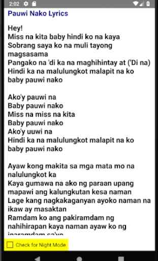 Pauwi Nako Lyrics 3