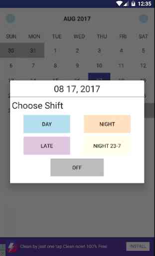 Simple Shift Calendar 2