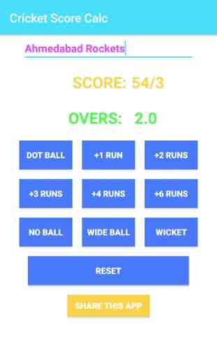 Cricket Calculator 2