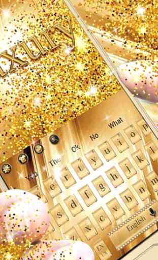 Gold Luxury Keyboard 1