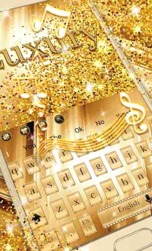 Gold Luxury Keyboard 3
