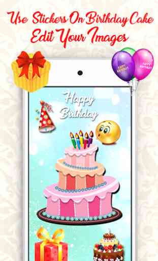 Name on Birthday Cake – Cake, Photo, Name, offline 3