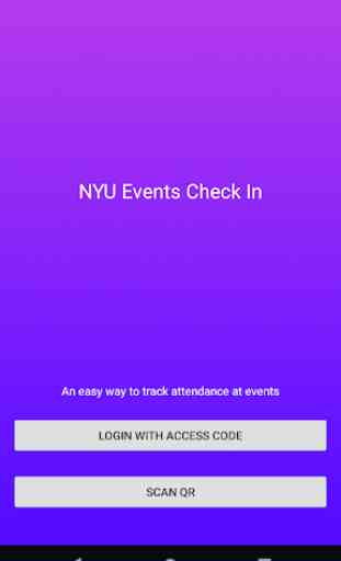 NYU Events Check In 1