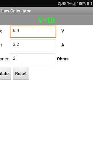 Ohm's Law Calculator 2
