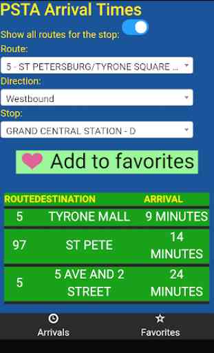 Pinellas County PSTA Bus Tracker 1