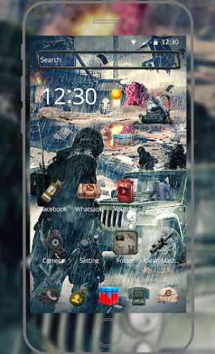 Rain Battleground for players theme on Mobile 4