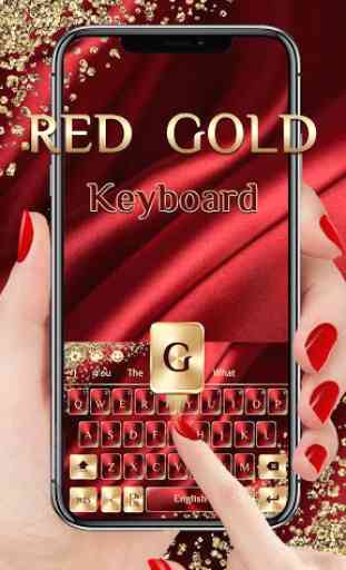 Red Gold Luxury Keyboard 1