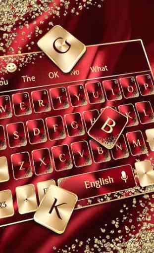 Red Gold Luxury Keyboard 2