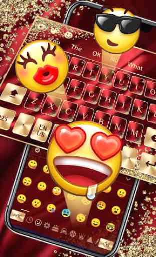 Red Gold Luxury Keyboard 3