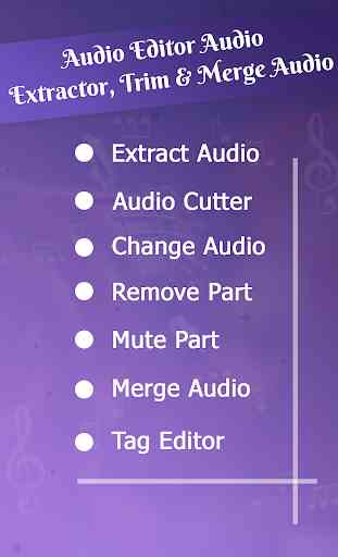 Audio Editor - Audio Extractor, Trim ,Merge Audio 3