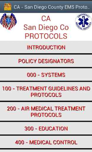 CA-San Diego Co EMS Protocols 1