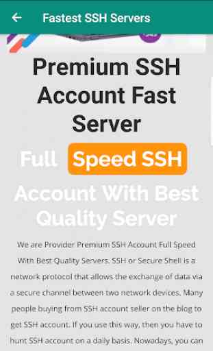 Fastest SSH Servers 3