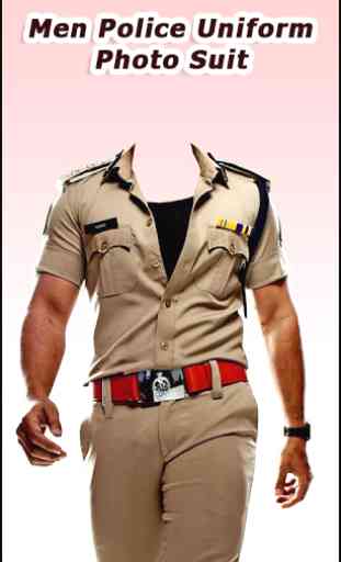 Men Police Uniform Photo Suit 1