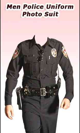 Men Police Uniform Photo Suit 2