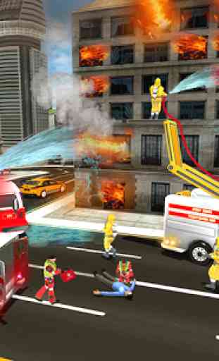 Robot Firefighter Rescue Truck PRO: Real City Hero 3