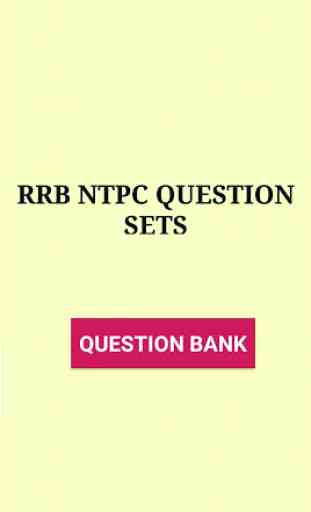 RRB NTPC Question Bank 1