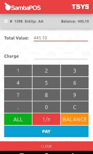 TSYS Mobile Payment for SambaPOS 3