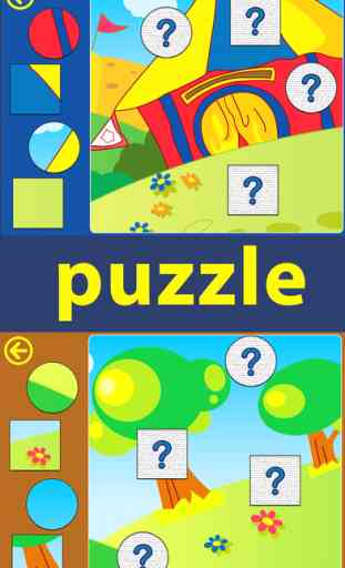 Smart Puzzle game for toddlers HD Lite Free - Colorful Children's educational Jigsaw puzzles games for kids boys and girls 2 + 2