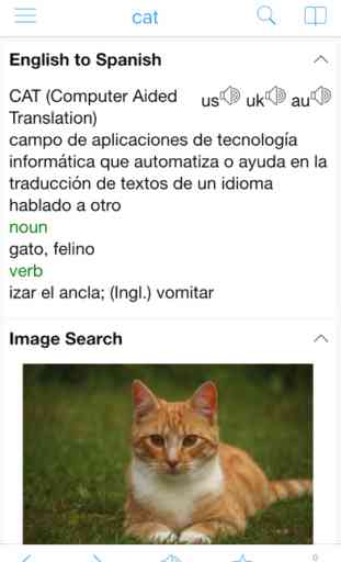 Spanish English Dictionary & Thesaurus & Translator with Offline Translation / Diccionario Inglés Español & Traductor 2
