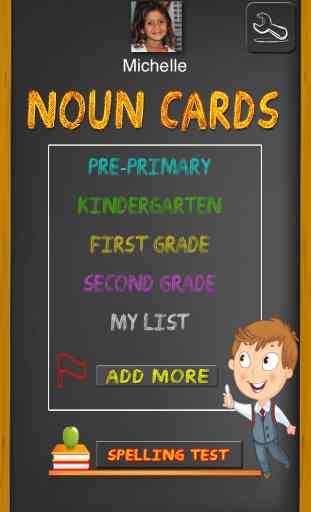 Spelling Test Practice with Nouns : 500+ Noun Flash cards for kids in Preschool to 2nd Grade - Vocabulary, Phonics,  Spelling Bee & learn English language with colors and pictures 1