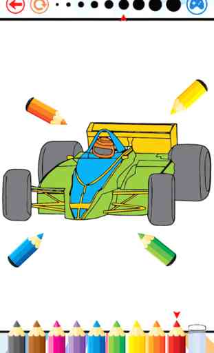 Sports Car Racing Coloring Book - Drawing and Painting Vehicles Game HD, All In 1 Series Free For Kid 4