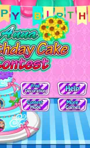 Anna Birthday Cake Contest 1
