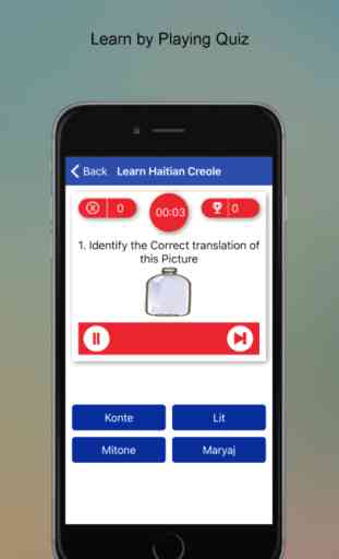 Speak Haitian Creole - with words audios and games 4