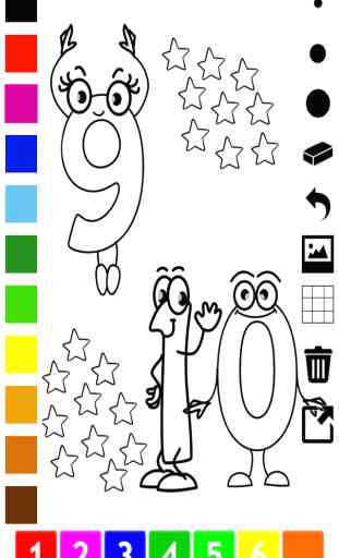A Numbers Coloring Book for Toddlers: Learn to color and write 1-10 3
