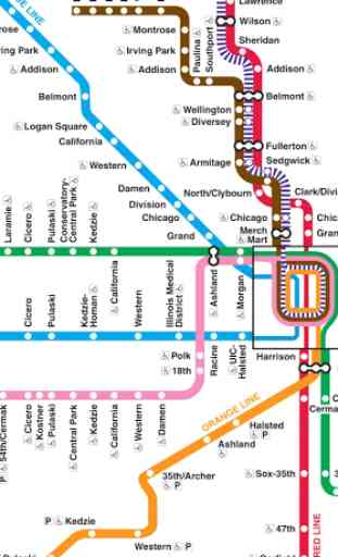 Chicago Rail and Bus Map 1