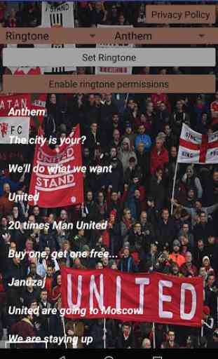 Chorus of Manchester United Fans 1