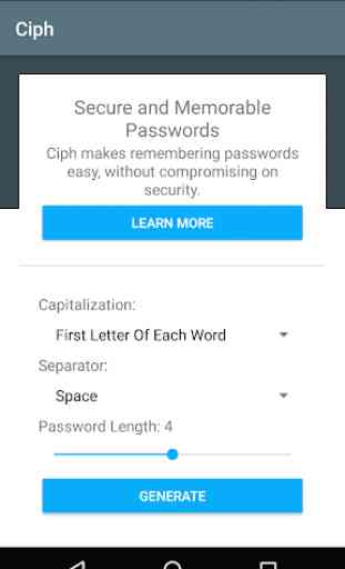Ciph - Memorable Passwords 1