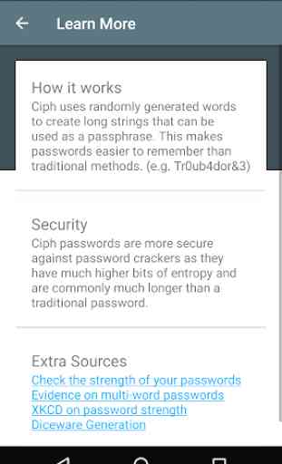 Ciph - Memorable Passwords 2