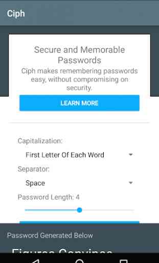 Ciph - Memorable Passwords 3