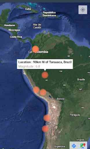 Earthquake Watchdog recent earthquakes on Earth 3
