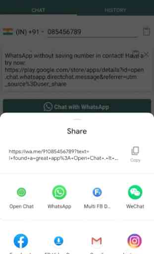 Open Chat for WhatsApp - Click to Chat Direct 4