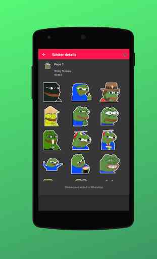 Pepe the Frog Stickers for Whatsapp 1
